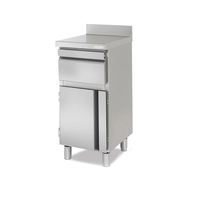 Frente Mostrador Cafetero, 1 Puerta, 1 Tolva, Acero Inoxidable AISI-304, MCN-50T - Docriluc