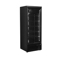 Armario Expositor Congelador Atom Maxi, 390 L, -18 a -22 °C, 750 x 760 x 2003 mm, 1 Puerta Batiente de Cristal, Acero Inoxidable Efecto Espejo, Atom Maxi F1DBB - Tefcold