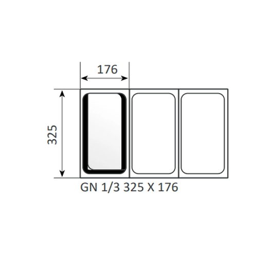 GN 1/3-20, 20 mm - 6041090043