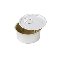 Latas Redondas Alumínio com Tampa Abre Fácil, SKU 100/1041, Alumínio, 100 unidades - 100x100 Chef