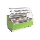 Vitrina expositora Serie GLACE-series con reserva para pastelería - Infrico