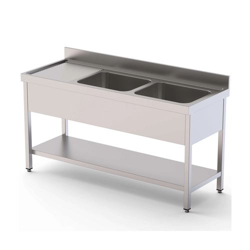 Fregadero IS1716R20S1, 1600 mm, Acero Inoxidable - IS1716R20S1