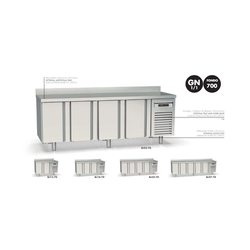Balcão Refrigerado BJ13-70, 255 L, Positiva - BJ13-70