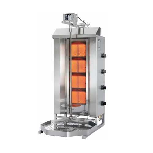 Gyros Grill a Gás, Queimadores Infravermelhos Duplos com Placas de Cerâmica, Com Engrenagem Sincronizada, POTIS GD4/S, GLP - POTIS GD4/S (LPG)
