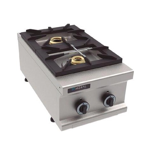 Cocina/Fogón MERCOOK 75, Sobremesa, Gas, 14500 W, 2 Fogones, CC75COSO2FG - CC75COSO2FG