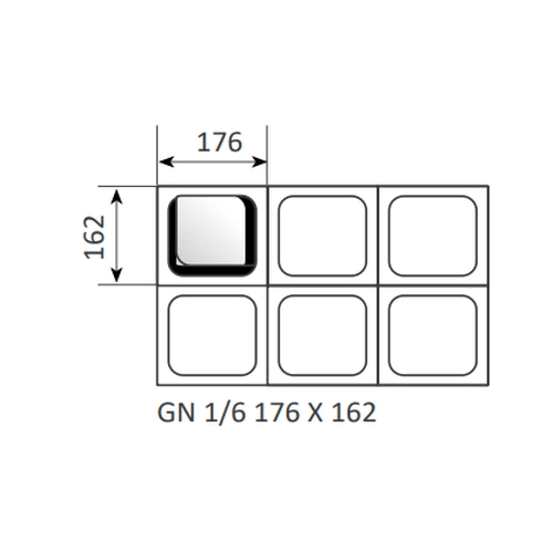 GN 1/6-150, 150 mm, 6041090012 - 6041090012