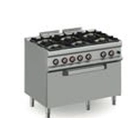 Cocina M9GH16X, 6 Fuegos, Con Horno Maxi, 3x7 + 3x11 + 10 kW - Granita