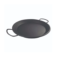 Miniatura Reutilizable - Platito PP Paellita Negro - Medidas Ø15x1,5 cm - 150 Unidades por Caja - 50029 - Macadamia