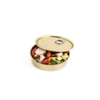 Lata de folha redonda com tampa XL, Estanho, 50 unidades, SKU 100/1005 - 100x100 Chef