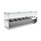 Vitrine de Balcão VRX1200330FG, 1200 mm, 5 Cubas - VRX1200330FG