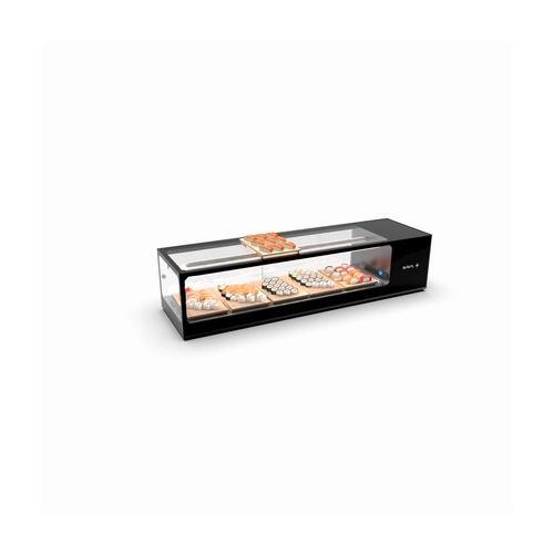 Vitrina Expositora Logic Sushi Compacta, VTLG6SP, 1320 mm, DOBLE FRÍO - VTLG6SP