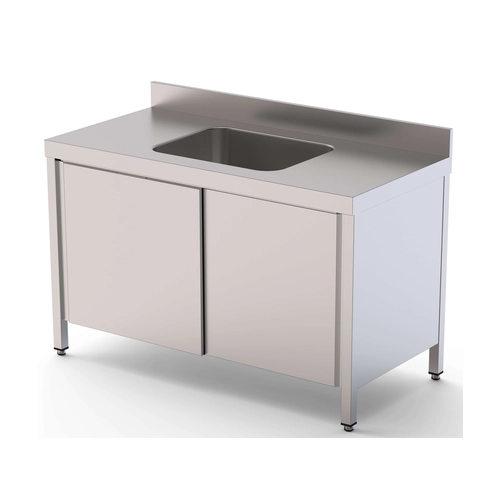 Mesa De Trabajo Inox, WTW16016CBSD, 1600 mm, Acero Inoxidable - WTW16016CBSD