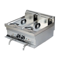 Freidora Eléctrica, 6S 6FRE2C, 2 Cubas, 8 + 8 Litros - Mes cooking