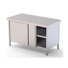Mesa De Trabajo, WTC160080SW, 800 mm, Acero Inoxidable, 1 Puerta - Clima Hostelería