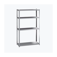 Estanteria de Perfil Ranurado, Acero inoxidable AISI 304 18/10, 1400 x 300 x 1700 mm, EPI00132 - Distform