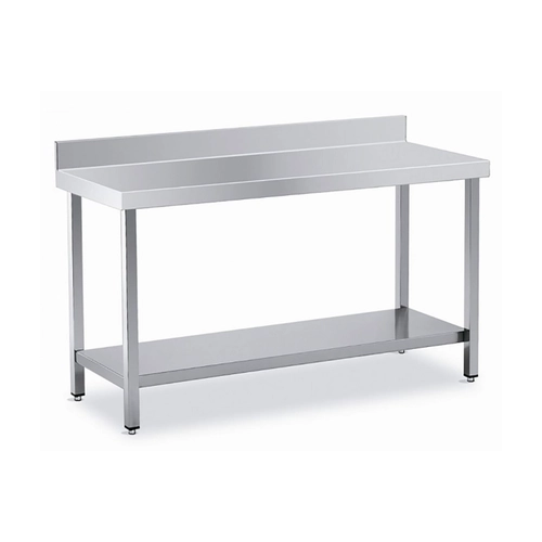 Mesa De Trabajo Mural Con Estante, TCMM70-100, 700, Acero Inoxidable AISI-304 - TCMM70-100