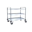 Carro Inox CA1384, 3500.078, 80 kg, Acero Inoxidable, 840 x 500 x 930 mm - Udex