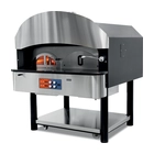 Horno de Pizza a Gas y Leña, Base de Piedra Rotativa, 6 Pizzas, Diámetro 300 mm, EMPSPO05 - Clima Hostelería
