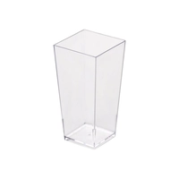 Miniatura Reutilizable - Copita Pagoda Alta de 90 ml Transparente - Medidas 4x4x8,2 cm - 600 Unidades por Caja - 60143 - Macadamia
