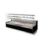 Vitrina expositora Serie GLACE-series con reserva para pastelería - Infrico