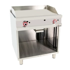 Frytop a Gas Acero Rectificado, 80FRYGR70, 2 Quemadores, 11.4 kW - Arilex