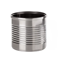 Miniatura Reutilizable - Vasito Lata 90 ml Cromado Plata - Medidas Ø6,2x5,7 cm - 60 Unidades por Caja - 99056 - Macadamia