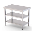 Mesa de Trabajo, WTC170060S2, 600 mm, 2 Estantes, Acero Inoxidable - WTC170060S2