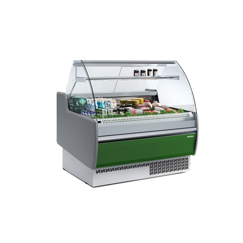 Vitrina expositora frío ventilado con reserva, 1310 mm, 274 L, VMC 12 RU - VMC 12 RU