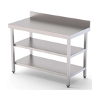 Mesa de Trabalho, WTW160060S2, 600 mm, 2 Prateleiras, Aço Inoxidável - WTW160060S2
