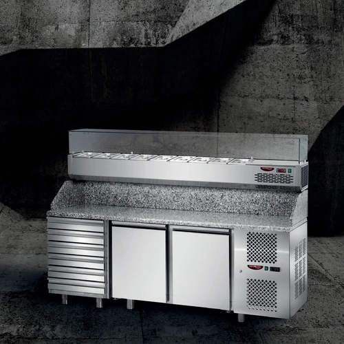 Mesa Pizza PZ 02 EKO GN, Motor Direito, 2 Portas - PZ 02 EKO GN motor derecha