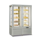 Vitrina Vertical Refrigeración/Congelación Pastelera Acristalada a las 4 Caras, TNV-PF/TBS-PF, Combinado, -18°C / -10°C / +4°C / +10°C, 800 L - Masquefrio
