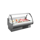 Vitrinas expositores modulares refrigeración ventilada sin reserva grupo remoto CRISTAL CURVO SIN RESERVA VEU-S-SI - Supermarket