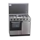 Cocina Doméstica, Tapa Esmaltada Blanca, 5 Quemadores, Inox, 1 Triple Corona, Gas, CH-906 INOX PB - Casfri