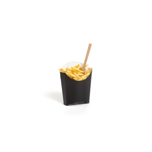 Cajita Patatas Negra, 100/0132XS, Papel - 100/0132XS