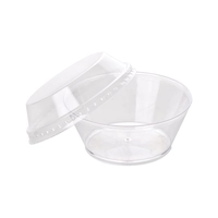 Miniatura Reutilizable - Copa PS Vasito Delis Transparente - Medidas Ø7,8x3,3 cm - 500 Unidades por Caja - 37663 - Macadamia