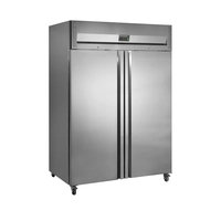 Armario Refrigerador Vertical GN2/1, Acero Inoxidable, 2 Puertas Batientes Maciza de Cierre Automático, RK1420X1 - Tefcold