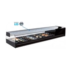 Vitrina expositora Serie TOP SUSHI REFRIGERADO PARA ALIMENTOS TOP SUSHI FRÍO EN PLACA FRÍA Y EVAPORADOR SUPERIOR - Casfri