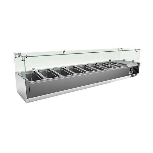 Vitrina sobremostrador VRX1800380FG, 1800 mm, Refrigeradas para mostrador - VRX1800380FG
