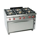 Cocina GMFB711AFGXlL, 6 Fuegos, Con Horno y Armario, 7x6+6 kW - Granita