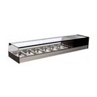 Vitrina Expositora VEC-4-CR-MI, Plata, Nogal, Blanco y Negro - VEC-4-CR-MI