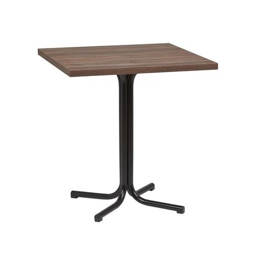 Mesa Interior MERIDA NOG, Acero, Nogal, Armazón Plastificado Negro - MERIDA NOG