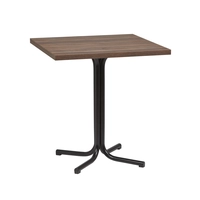 Mesa Interior MERIDA NOG, Acero, Nogal, Armazón Plastificado Negro - MERIDA NOG