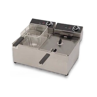Freidora con Capacidad de 2 Cubas de 8 Litros, Acero inoxidable, FRYER 2x8 Lts - Mes cooking