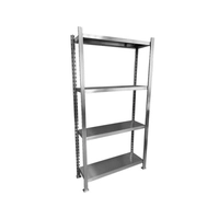 Estante de Almacenamiento de Alta Resistencia, 1000 x 500 x 2000 mm, 4 Niveles Ajustables, WT-C201301 - HS HOSTELERIA