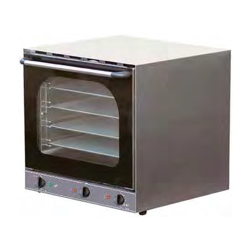 Horno a convección para bollería y panificación, HCE-80-G, 2670 W + 2000 W grill, Para bollería y panificación, Regulable de 50-300°C - HCE-80-G 