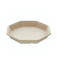 Envase Octogonal Especial Pulpa de 830 ml - Medidas 23x23x3 cm - 300 Unidades por Caja - 39029 - Macadamia