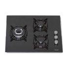 Encimera Placa Cristal, VG-3 FG, Negro, Gas, Butano/Natural - Casfri