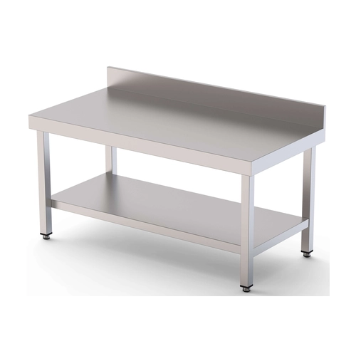 Mesa de trabajo, 600 mm ancho, 1 Estante, Acero inoxidable, SKU WTW260060S1 - WTW260060S1