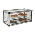 Vitrina Sobre Mostrador, 2 Pisos, Leja de Cristal, Largo 80 cm, V-P2C-2 Pisos - Casfri