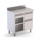 Mueble Cafetero CST60100D2SRB, 1000 mm, Inox - Clima Hostelería